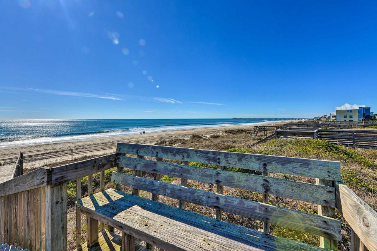 West Of The Moon Ocean Apt With Beach Access! Emerald Isle Bagian luar foto